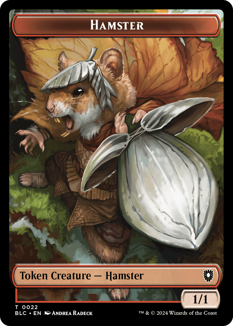 Hamster // City's Blessing Double-Sided Token [Bloomburrow Commander Tokens] | Card Merchant Takapuna