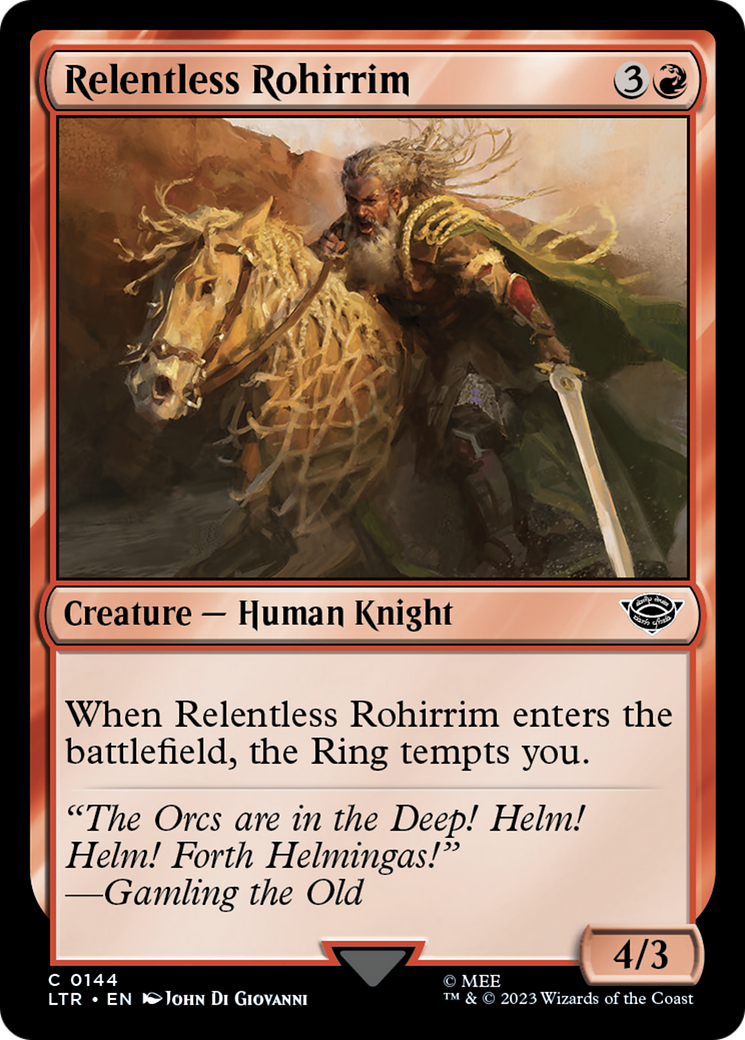 Relentless Rohirrim [The Lord of the Rings: Tales of Middle-Earth] | Card Merchant Takapuna