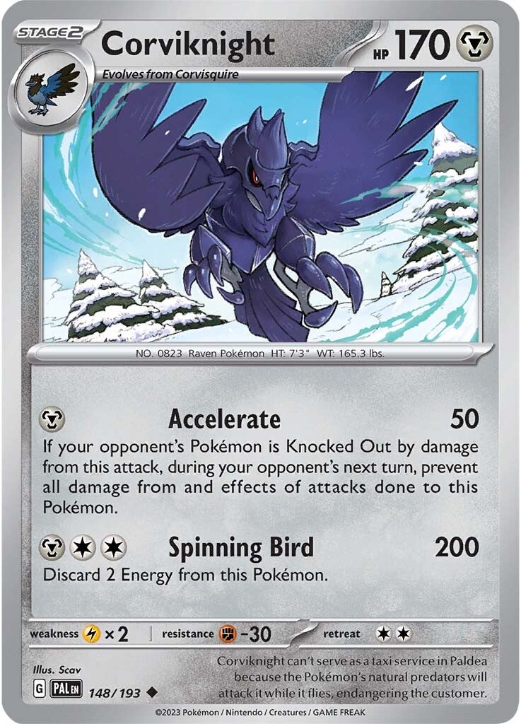 Corviknight (148/193) [Scarlet & Violet: Paldea Evolved] | Card Merchant Takapuna