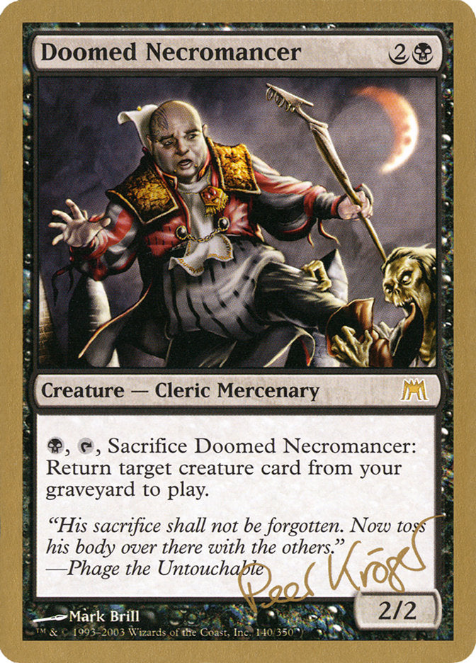 Doomed Necromancer (Peer Kroger) [World Championship Decks 2003] | Card Merchant Takapuna