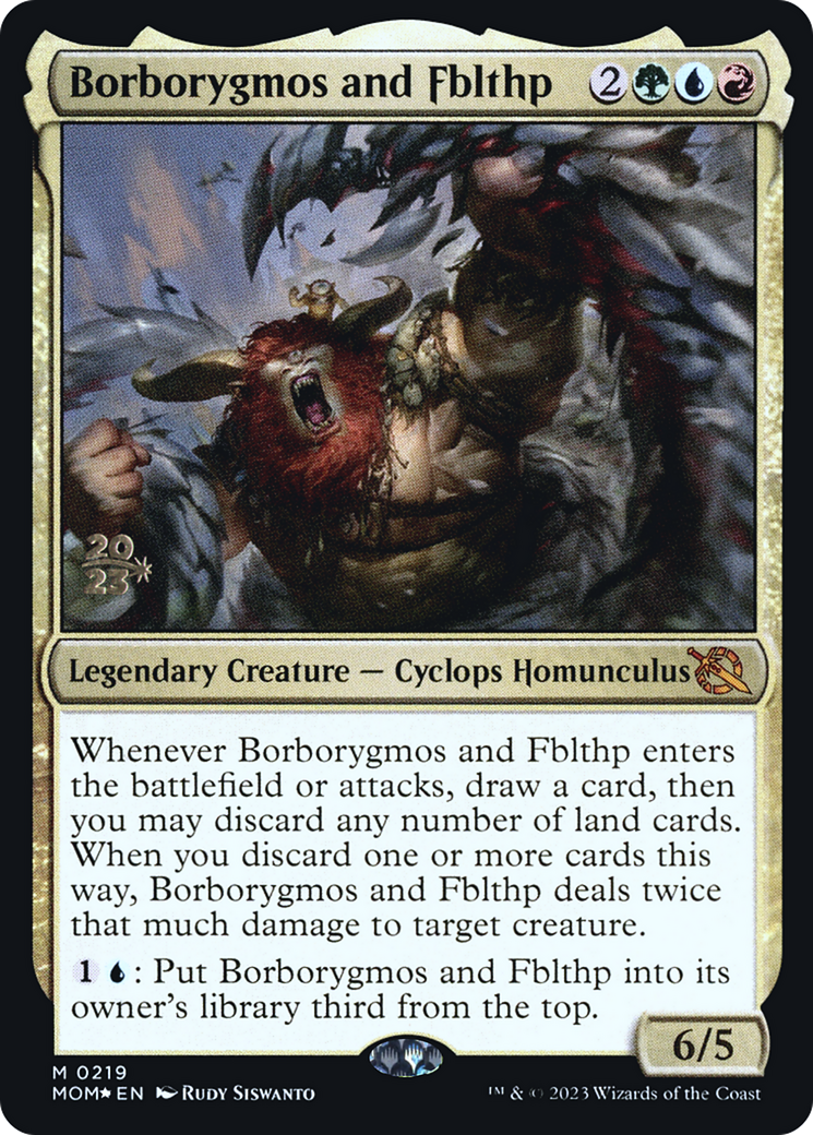 Borborygmos and Fblthp [March of the Machine Prerelease Promos] | Card Merchant Takapuna