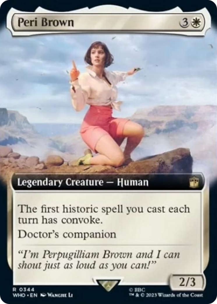 Peri Brown (Extended Art) [Doctor Who] | Card Merchant Takapuna