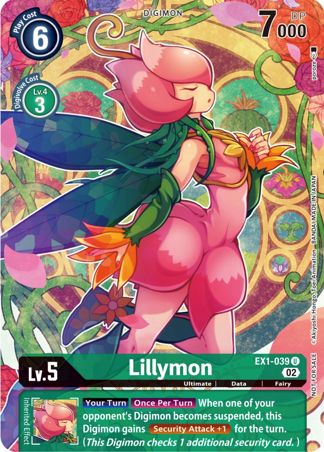 Lillymon [EX1-039] (Digimon Illustration Competition Promotion Pack) [Classic Collection Promos] | Card Merchant Takapuna