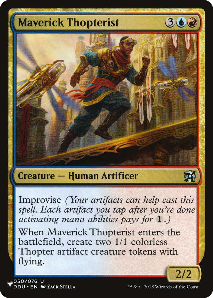 Maverick Thopterist (DDU) [The List] | Card Merchant Takapuna