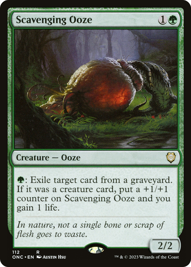 Scavenging Ooze [Phyrexia: All Will Be One Commander] | Card Merchant Takapuna