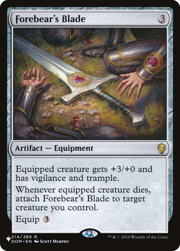 Forebear's Blade [The List] | Card Merchant Takapuna