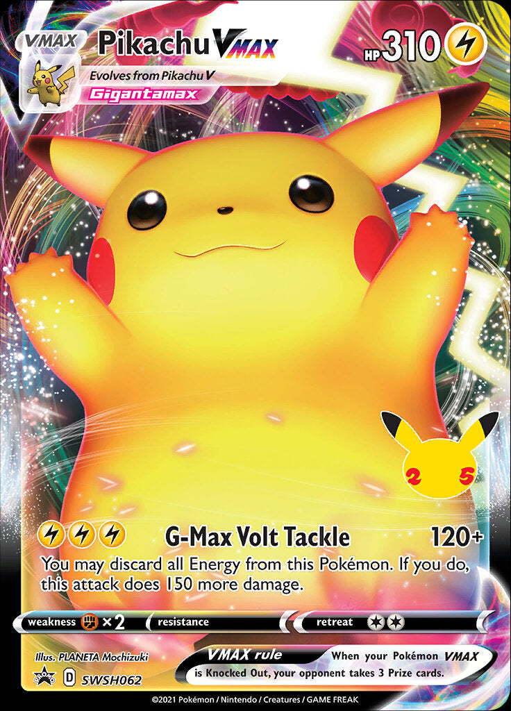 Pikachu VMAX (SWSH062) (Celebrations) [Sword & Shield: Black Star Promos] | Card Merchant Takapuna