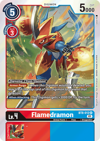 Flamedramon [BT8-012] [New Awakening] | Card Merchant Takapuna