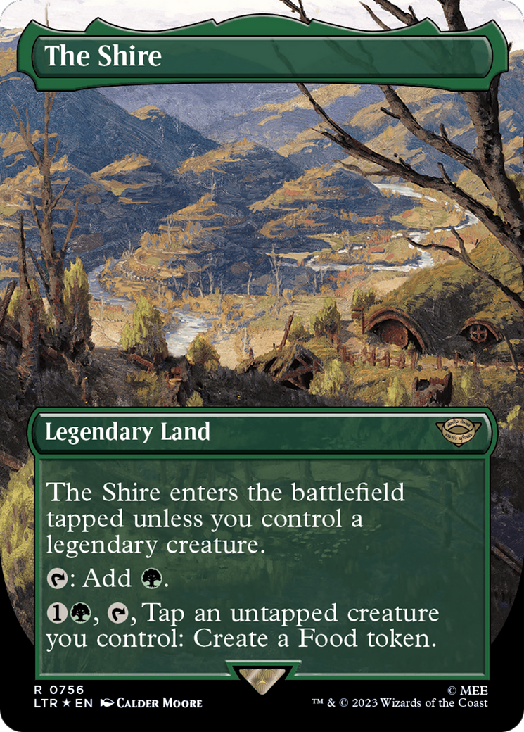 The Shire (Borderless) (Surge Foil) [The Lord of the Rings: Tales of Middle-Earth] | Card Merchant Takapuna