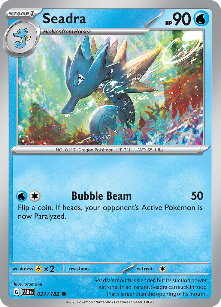 Seadra (031/182) [Scarlet & Violet: Paradox Rift] | Card Merchant Takapuna