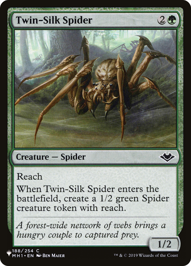 Twin-Silk Spider [The List Reprints] | Card Merchant Takapuna