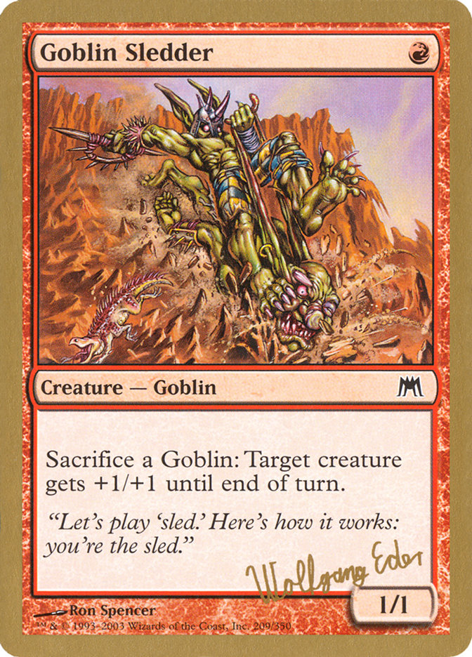 Goblin Sledder (Wolfgang Eder) [World Championship Decks 2003] | Card Merchant Takapuna