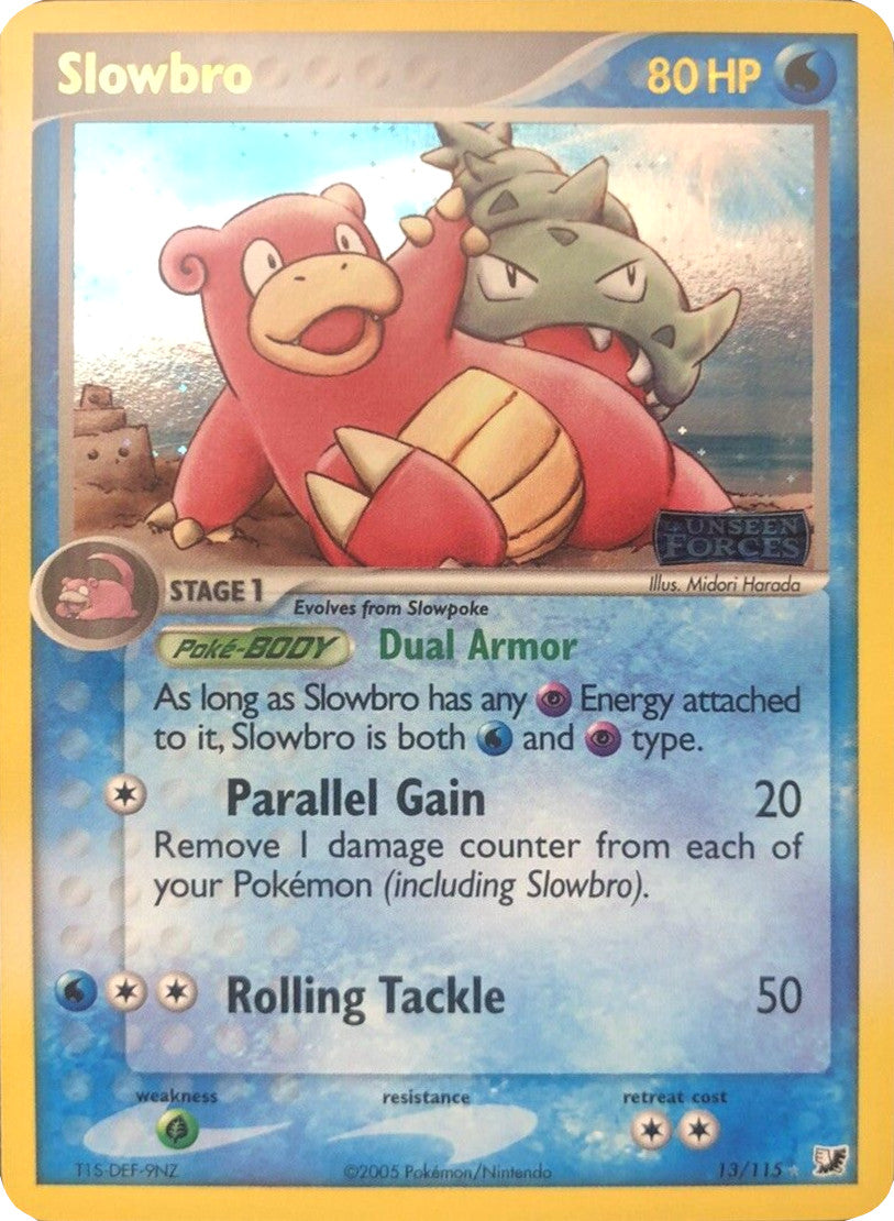 Slowbro (13/115) (Stamped) [EX: Unseen Forces] | Card Merchant Takapuna