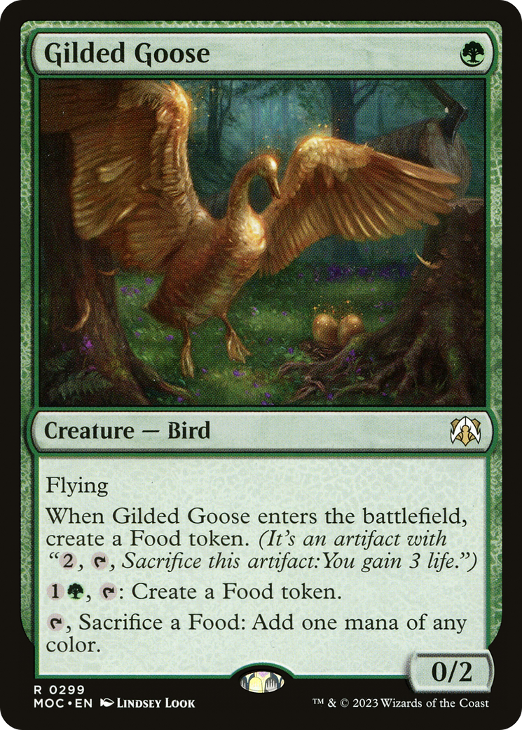 Gilded Goose [March of the Machine Commander] | Card Merchant Takapuna