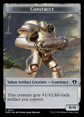 Elemental (0026) // Construct (0041) Double-Sided Token [Commander Masters Tokens] | Card Merchant Takapuna