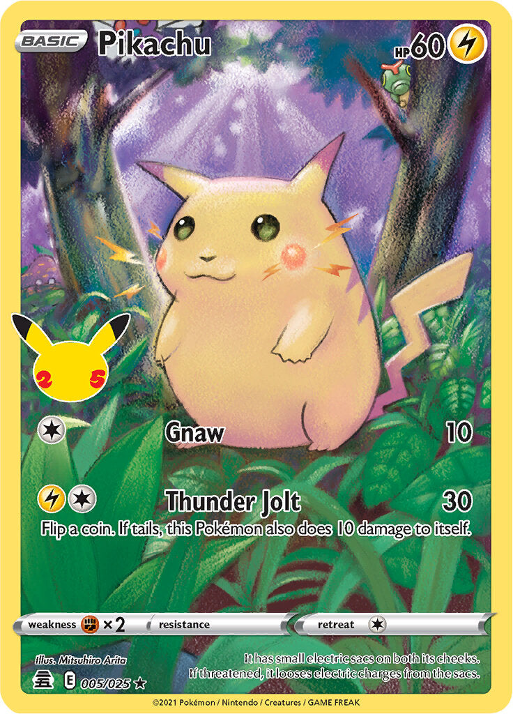 Pikachu (005/025) [Celebrations: 25th Anniversary] | Card Merchant Takapuna