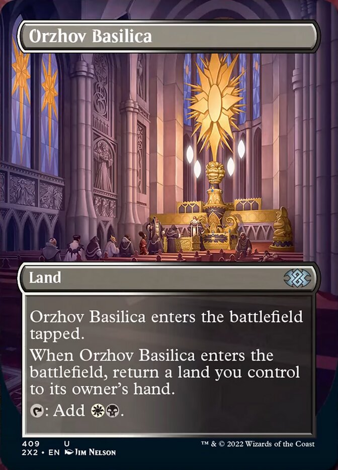 Orzhov Basilica (Borderless Alternate Art) [Double Masters 2022] | Card Merchant Takapuna