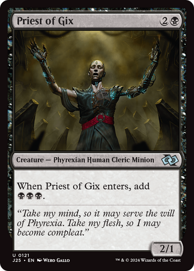 Priest of Gix [Foundations Jumpstart] | Card Merchant Takapuna