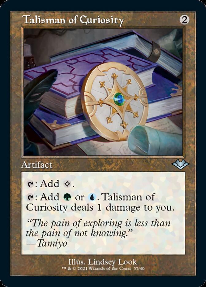 Talisman of Curiosity (Retro Foil Etched) [Modern Horizons] | Card Merchant Takapuna