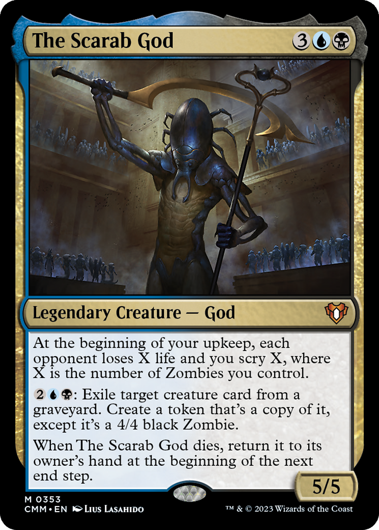 The Scarab God [Commander Masters] | Card Merchant Takapuna