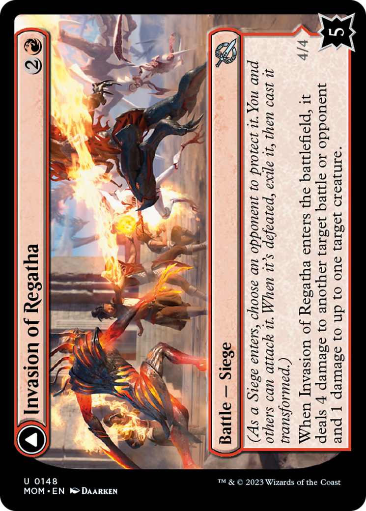 Invasion of Regatha // Disciples of the Inferno [March of the Machine] | Card Merchant Takapuna