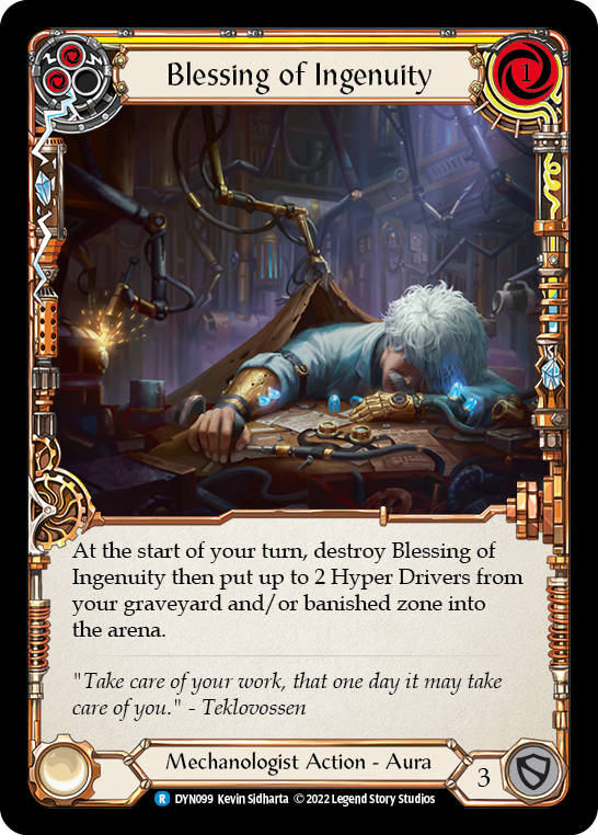 Blessing of Ingenuity (Yellow) [DYN099] (Dynasty) | Card Merchant Takapuna