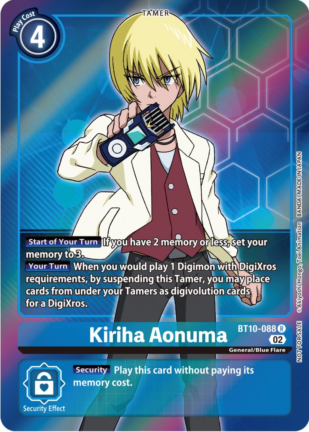 Kiriha Aonuma [BT10-088] (Box Topper) [Xros Encounter] | Card Merchant Takapuna