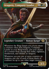 Aragorn, Company Leader (Borderless Alternate Art) [The Lord of the Rings: Tales of Middle-Earth] | Card Merchant Takapuna