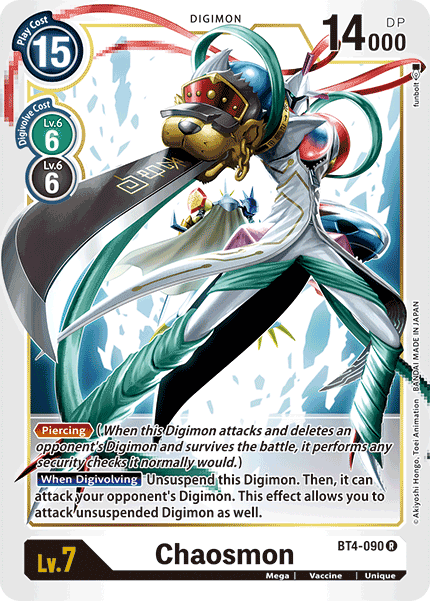 Chaosmon [BT4-090] [Great Legend] | Card Merchant Takapuna