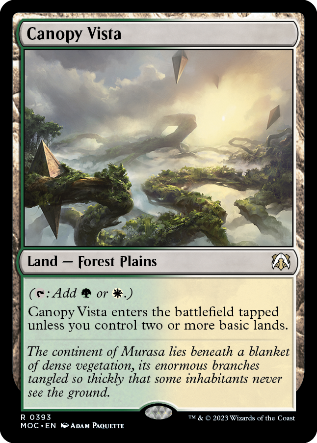 Canopy Vista [March of the Machine Commander] | Card Merchant Takapuna