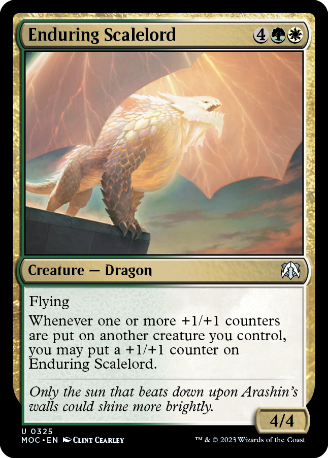 Enduring Scalelord [March of the Machine Commander] | Card Merchant Takapuna