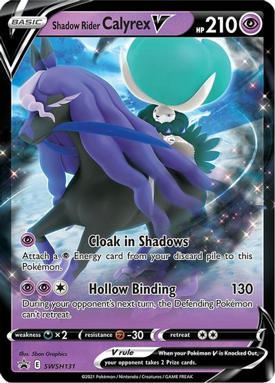 Shadow Rider Calyrex V (SWSH131) (Jumbo Card) [Sword & Shield: Black Star Promos] | Card Merchant Takapuna