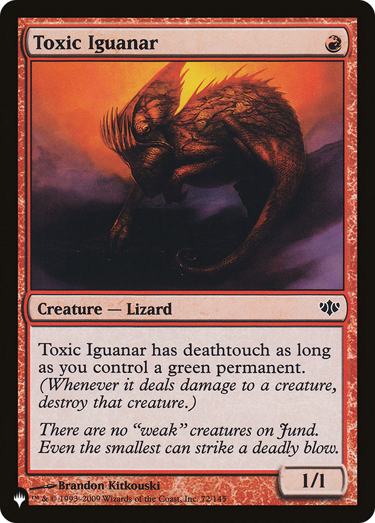 Toxic Iguanar [The List] | Card Merchant Takapuna