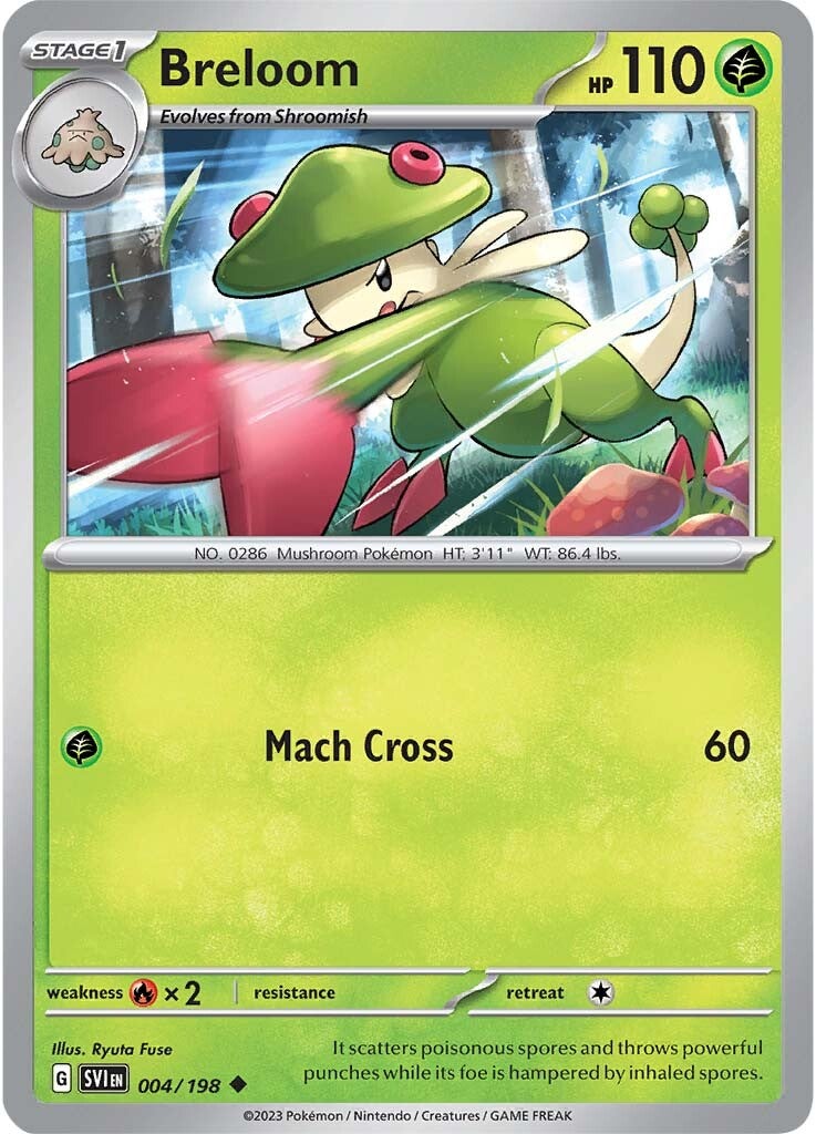 Breloom (004/198) [Scarlet & Violet: Base Set] | Card Merchant Takapuna