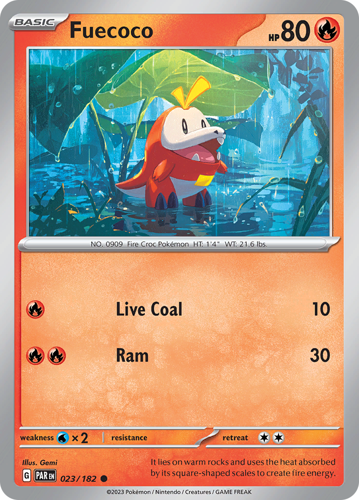 Fuecoco (023/182) [Scarlet & Violet: Paradox Rift] | Card Merchant Takapuna