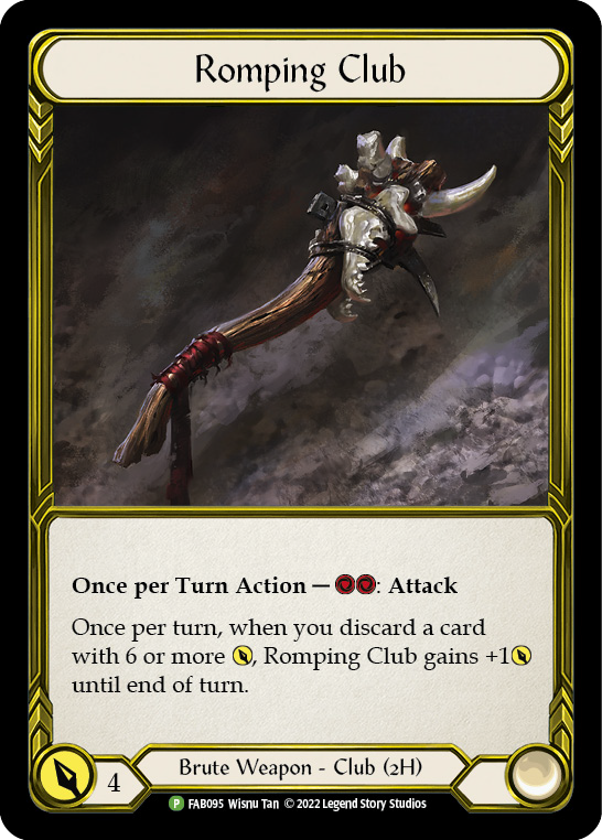 Romping Club (Golden) [FAB095] (Promo)  Cold Foil | Card Merchant Takapuna