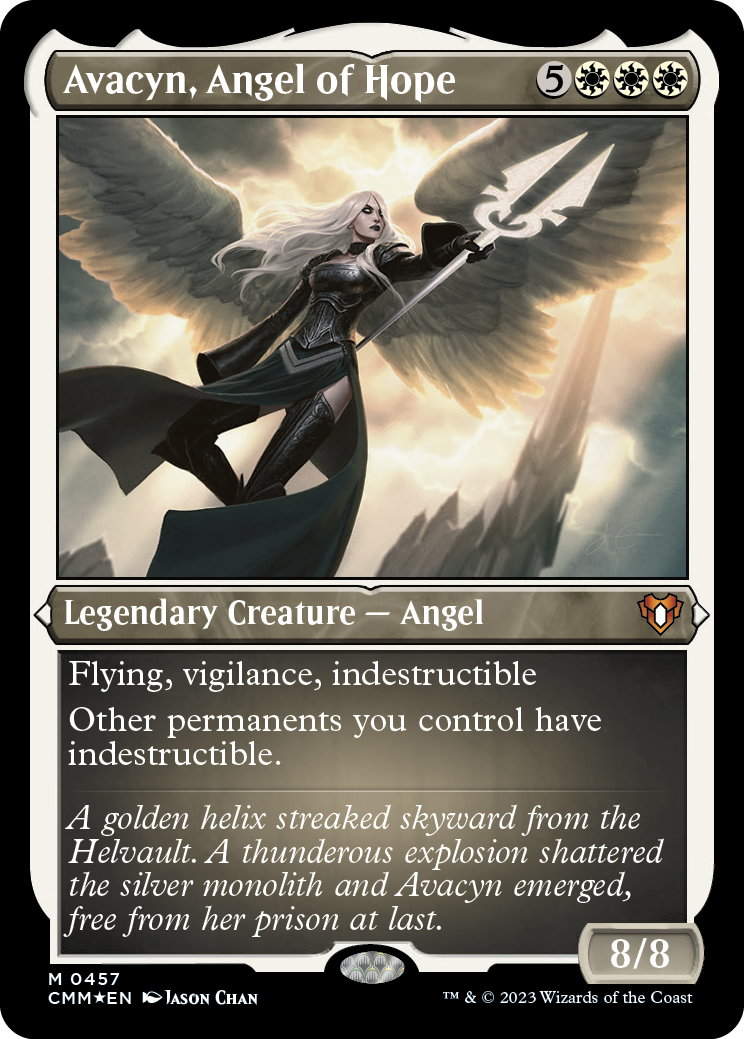 Avacyn, Angel of Hope (Foil Etched) [Commander Masters] | Card Merchant Takapuna