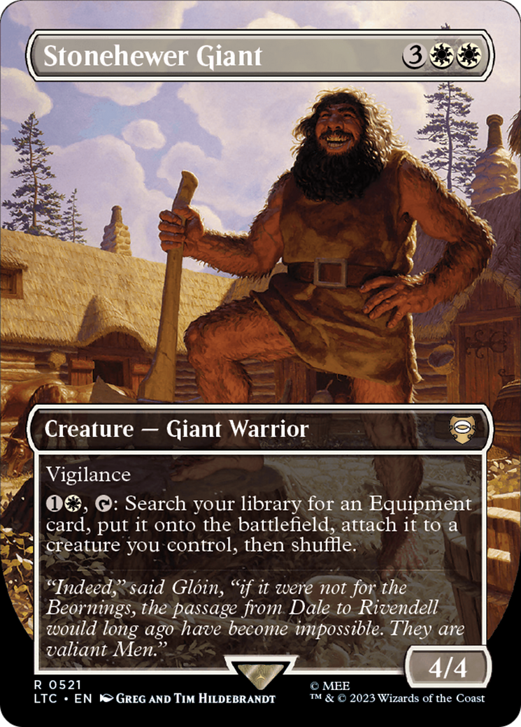 Stonehewer Giant (Borderless) [The Lord of the Rings: Tales of Middle-Earth Commander] | Card Merchant Takapuna