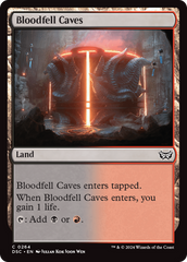 Bloodfell Caves [Duskmourn: House of Horror Commander] | Card Merchant Takapuna