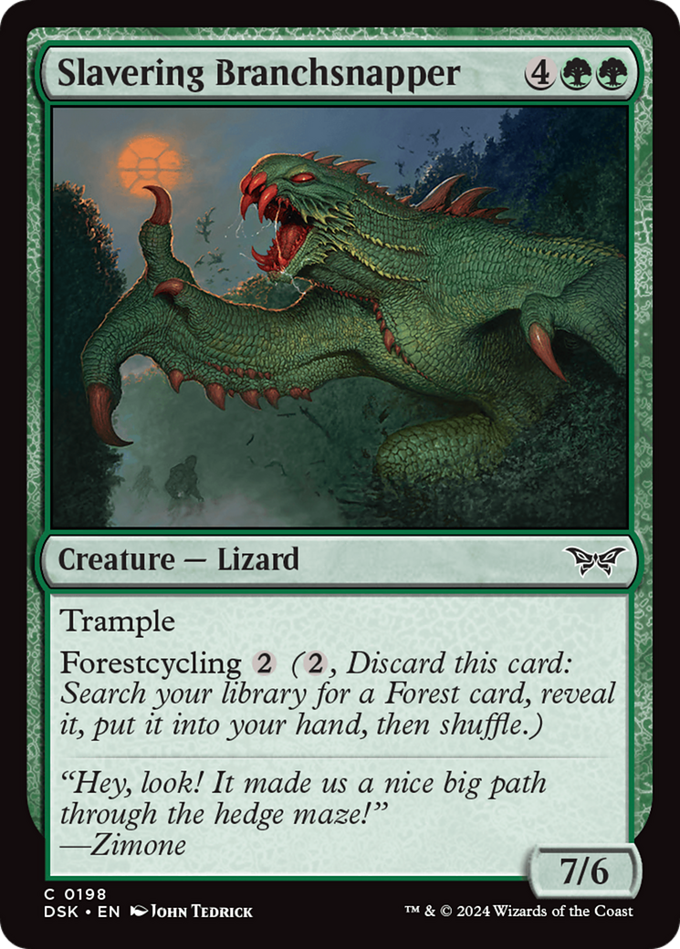 Slavering Branchsnapper [Duskmourn: House of Horror] | Card Merchant Takapuna