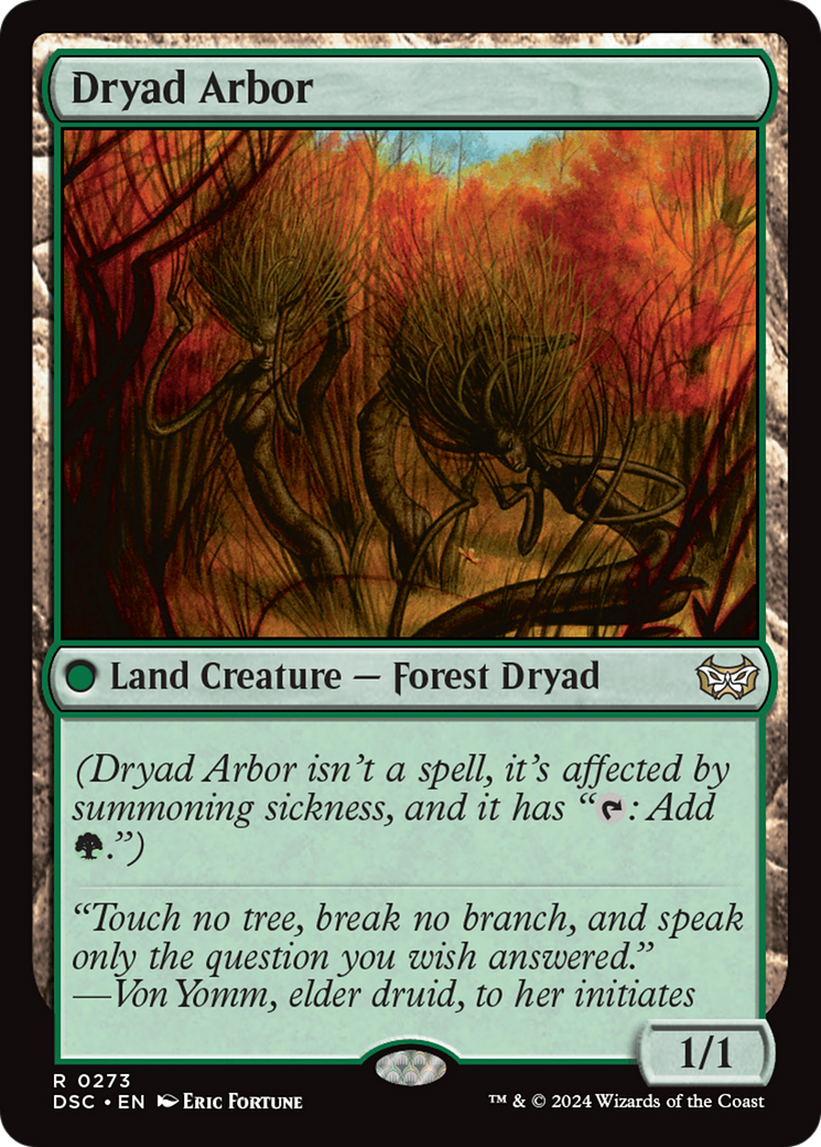 Dryad Arbor [Duskmourn: House of Horror Commander] | Card Merchant Takapuna