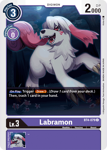 Labramon [BT4-079] [Great Legend] | Card Merchant Takapuna