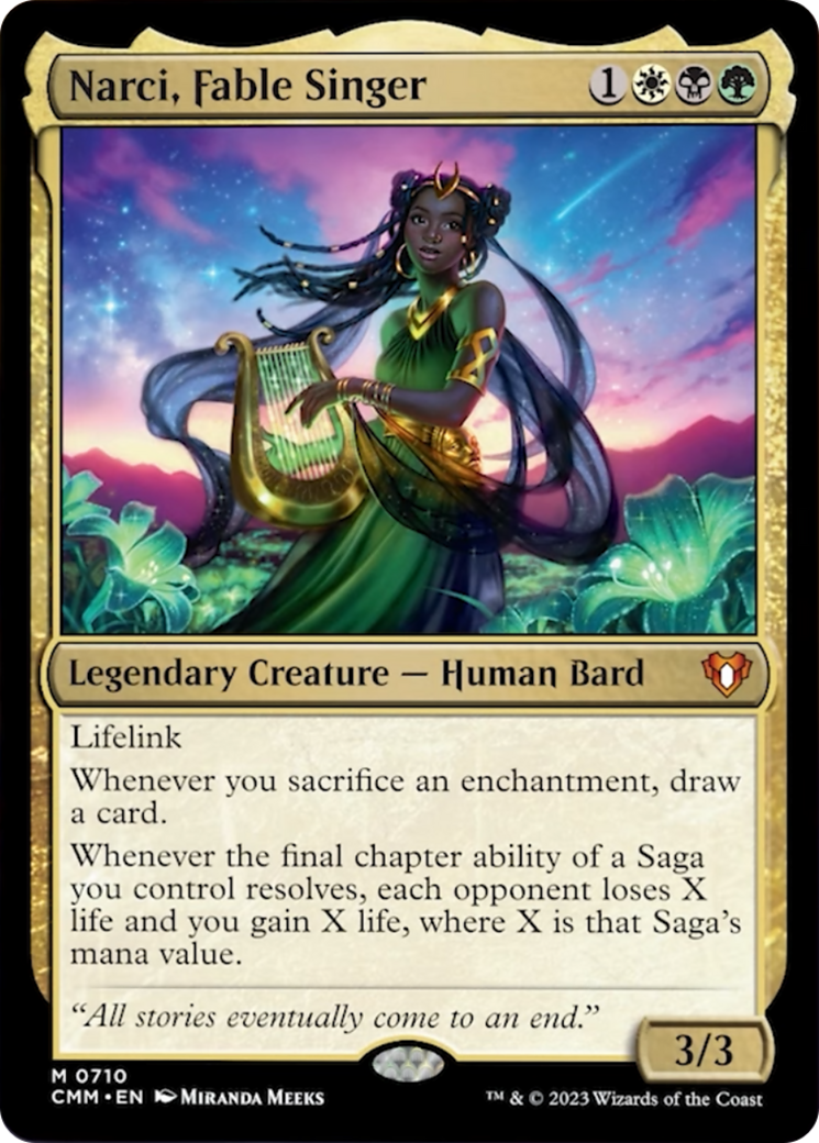 Narci, Fable Singer [Commander Masters] | Card Merchant Takapuna