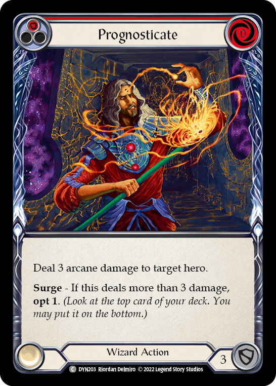 Prognosticate (Red) [DYN203] (Dynasty) | Card Merchant Takapuna