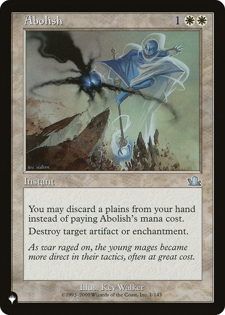 Abolish [The List] | Card Merchant Takapuna