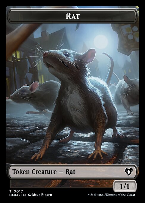 City's Blessing // Rat Double-Sided Token [Commander Masters Tokens] | Card Merchant Takapuna