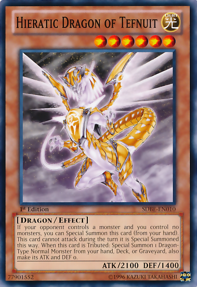 Hieratic Dragon of Tefnuit [SDBE-EN010] Common | Card Merchant Takapuna