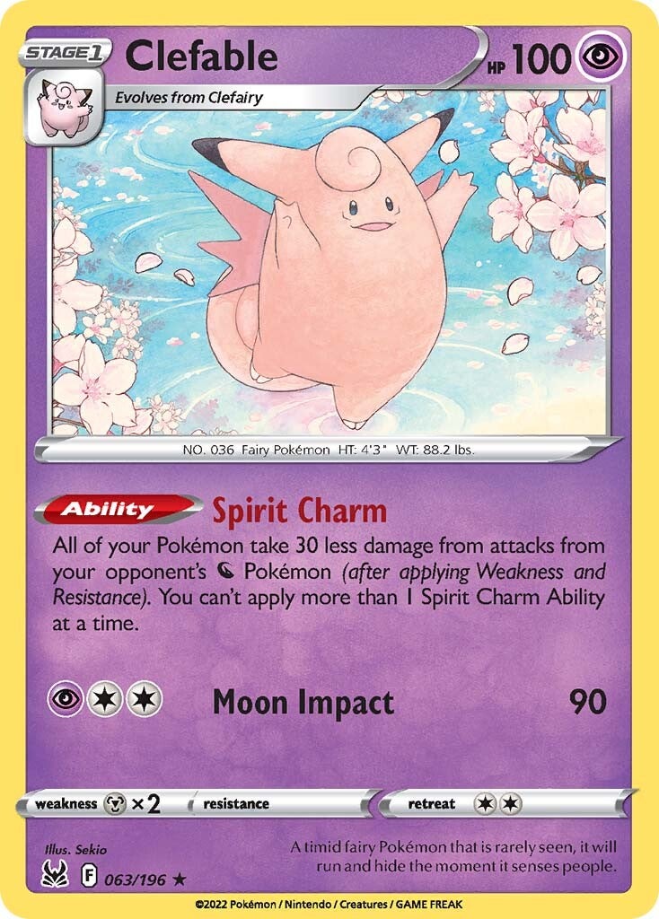 Clefable (063/196) [Sword & Shield: Lost Origin] | Card Merchant Takapuna