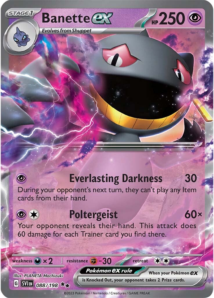 Banette ex (088/198) [Scarlet & Violet: Base Set] | Card Merchant Takapuna