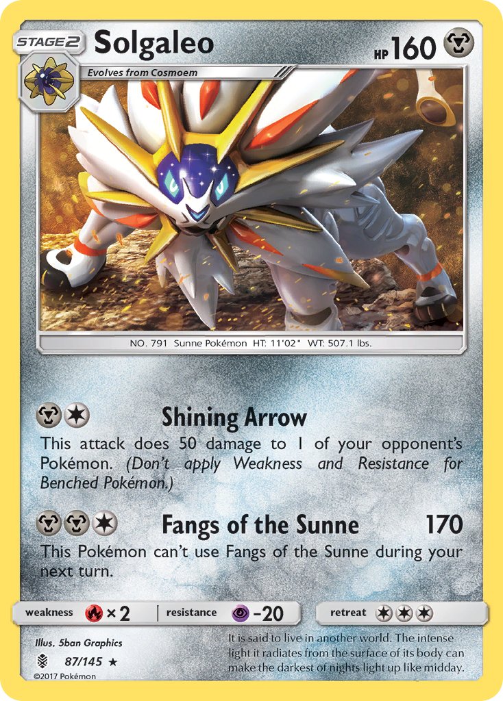 Solgaleo (87/145) (Theme Deck Exclusive) [Sun & Moon: Guardians Rising] | Card Merchant Takapuna